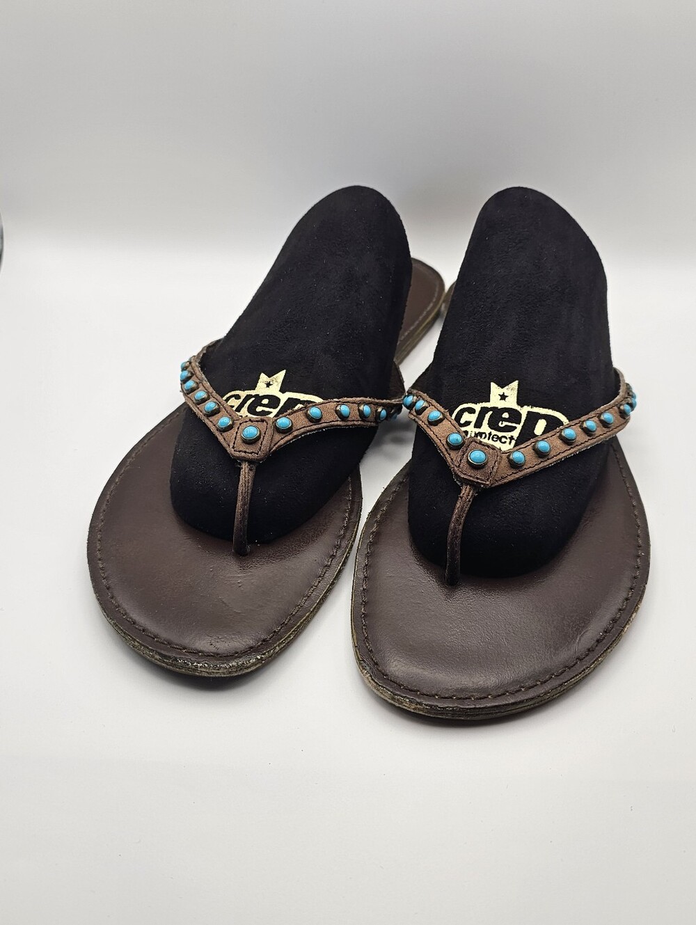 American Eagle Outfitters Brown Leather Flip Flop Sandals Size 8.5
